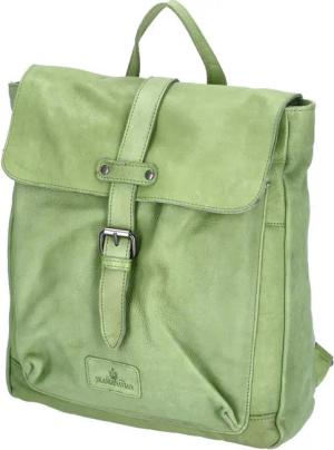 The Skandinavian Brand Freizeitrucksack The Skandinavian Brand Damen Leder Rucksack Green (1-tlg)