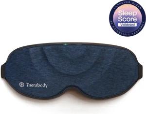Therabody Gesichtsmassagegerät SleepMask Verdunkelungs-Augenmaske, Vibrationen für besseren Schlaf, 3 Vibrationsmuster, inkl. TheraMind-Sound, abnehmbar, waschbar