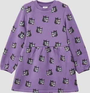 Thermofleece-Kleid mit All-over-Print