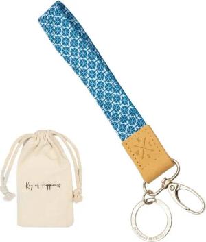 Things of Happiness Schlüsselanhänger Schlüsselband kurz mit Schlüsselring und Karabiner, kurzes Lanyard, Geschenk