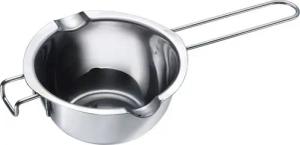 Thiru Fonduetopf Wasserbad-Schmelzschale Edelstahl - ø 11 cm innen, 6 cm hoch, (1-tlg), spülmaschinengeeignet