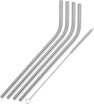 Thiru Trinkhalme - wiederverwendbar & umweltfreundlich - Reinigungsbürste inkl. (Sets), (6-tlg)