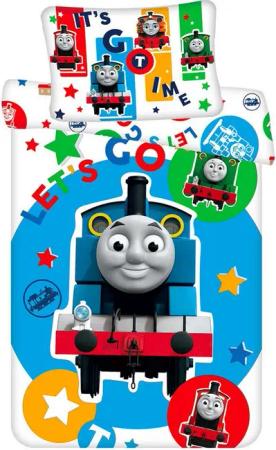 Thomas & Friends Kinderbettwäsche Thomas & Friends, Thomas die Lokomotive Let´s Go, Renforcé, 2 teilig