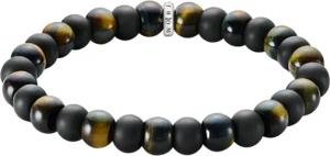THOMAS SABO Armband Bead Armband, mit Obsidian, Tigerauge