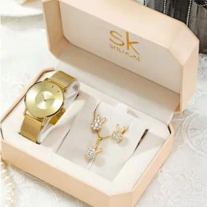 Tidy Schmuckset Weihnachten Muttertag Shengke Geschenkset,elegante Damenuhr