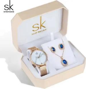 Tidy Schmuckset Weihnachten Muttertag Shengke Geschenkset,elegante Damenuhr