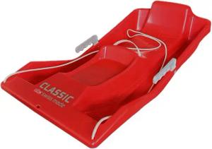 TikTakToo Lenkschlitten EKO Bob Rodel Snow Lenkbob Skibob Eko Classic Kunststoff (Schlitten incl. Zugseil und Bremsen), aus UV-beständigem, recyclebarem Kunststoff, für Kinder von 4-7 Jahren