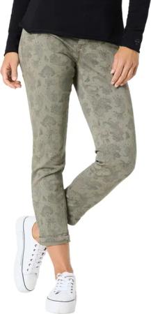 Timezone 7/8 Damenjeans Slim NaliTZ olive paisley