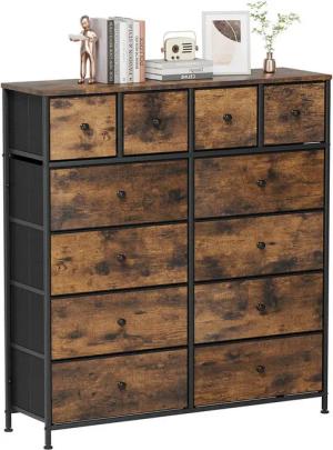 TLGREEN Schubkastenkommode Kommode mit 12 Schubladen,großer Schubladenschrank, (111x104x30cm Sideboard), für Wohnzimmer, Flur, Schlafzimmer