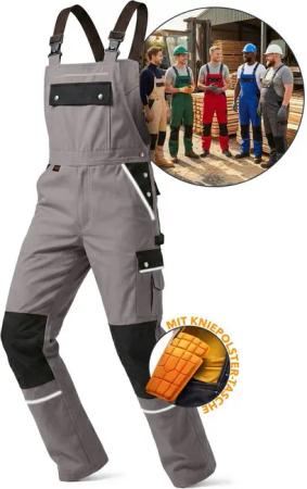 TMG International Arbeitslatzhose Latzhose Arbeitshose Cargohose Overall Blaumann