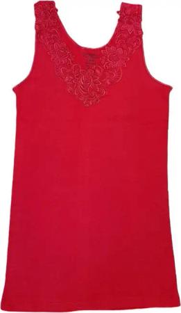 Toker Collection® Achselhemd Damen Unterhemd mit extra breiter Spitze (1 Stück, einzeln gepackt) Spitze in vielen Varianten