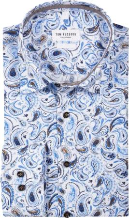 Tom Rusborg Bügelfreies Hemd mit Paisley-Muster