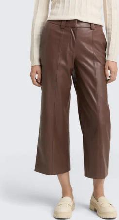 TOM TAILOR 7/8-Hose Hosen & Chino Culotte Hose in Lederoptik