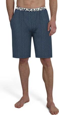 TOM TAILOR Bermudas Brügge Logobund, Seitentaschen, locker, bequem, atmungsaktiv, Baumwollmix