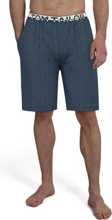 TOM TAILOR Bermudas "Brügge" Logobund, Seitentaschen, locker, bequem, atmungsaktiv, Baumwollmix