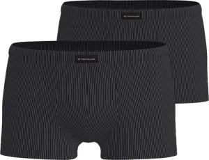 TOM TAILOR Boxershorts "Alaska" Packung, 2er Pack, bequem, weich, eng, Streifendesign, Logo, breiter Bund
