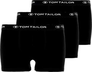 TOM TAILOR Boxershorts Buffer (3er Pack) weich, bequem, basic, eng, Logobund, Baumwollmix