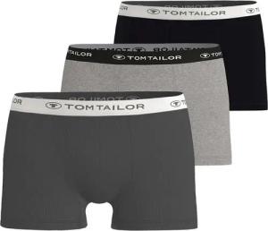 TOM TAILOR Boxershorts Buffer (3er Pack) weich, bequem, basic, eng, Logobund, Baumwollmix