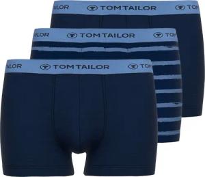 TOM TAILOR Boxershorts "Buffer" 3er Pack, weich, bequem, eng, elastisch, Logobund, Baumwollmix
