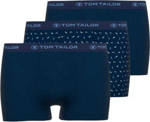 TOM TAILOR Boxershorts Buffer (3er Pack) weich, bequem, eng, elastisch, Logobund, Baumwollmix