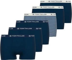 TOM TAILOR Boxershorts Buffer (6er Pack) weich, elastisch, bequem, eng, atmungsaktiv, Logobund, Baumwollmix