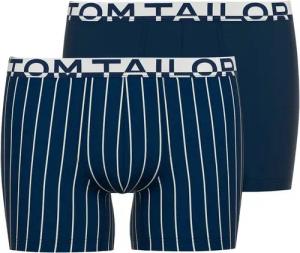 TOM TAILOR Boxershorts Kentucky (2er Pack) weich, bequem, eng, elastisch, atmungsaktiv Logobund, Baumwollmix