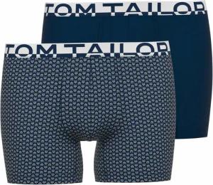 TOM TAILOR Boxershorts Kentucky (2er Pack) weich, bequem, eng, elastisch, Logobund, Baumwollmix
