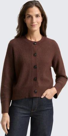 TOM TAILOR Cardigan Pullover & Strickjacken Oversize Cardigan mit Rundhalsausschnitt