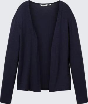TOM TAILOR Damen Basic Cardigan, blau, Uni, Gr. XS