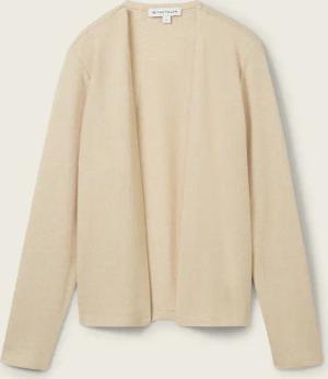 TOM TAILOR Damen Basic Cardigan, braun, Uni, Gr. M