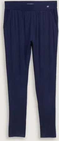 TOM TAILOR Damen Basic Pyjama-Hose, blau, Uni, Gr. S/36