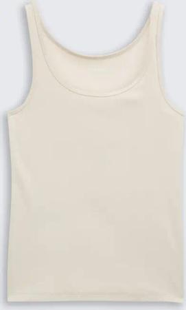 TOM TAILOR Damen Basic Slim Fit Top, braun, Uni, Gr. XXL