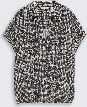 TOM TAILOR Damen Bluse mit Muster, blau, Gemustert, Gr. 36