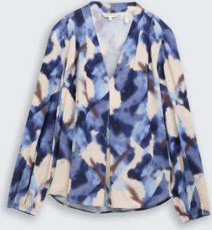 TOM TAILOR Damen Bluse mit Muster, blau, Gemustert, Gr. 40