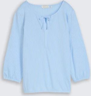 TOM TAILOR Damen Blusenshirt mit Streifenmuster, blau, Gestreift, Gr. XXXL