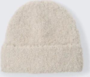 TOM TAILOR Damen Bouclé Beanie Mütze, beige, Meliert, Gr. ONESIZE
