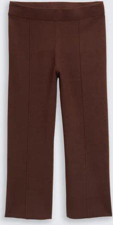 TOM TAILOR Damen Culotte Strickhose, braun, Meliert, Gr. 34