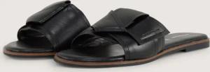 TOM TAILOR Damen Flache Sandalen mit Schleifen-Detail, schwarz, Uni, Gr. 42