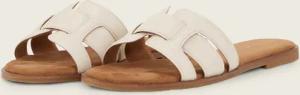 TOM TAILOR Damen Flache Sandalen mit weicher Sohle, beige, Uni, Gr. 40