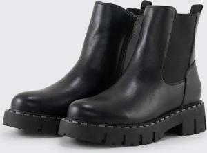 TOM TAILOR Damen Gefütterte Chelsea Boots, schwarz, Uni, Gr. 38