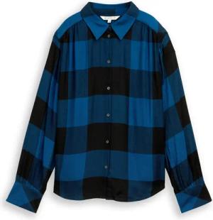 TOM TAILOR Damen Hemdbluse mit Karomuster, braun, Kariert, Gr. 44