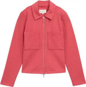 TOM TAILOR Damen Jacke mit Brusttaschen, rot, Uni, Gr. S