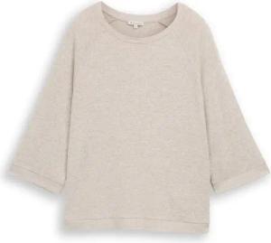 TOM TAILOR Damen Langarmshirt mit Raglanärmeln, braun, Meliert, Gr. L