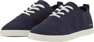 TOM TAILOR Damen Leichter Sneaker aus Textilstoff, blau, Uni, Gr. 36