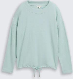 TOM TAILOR Damen Loose Fit Sweatshirt, grün, Uni, Gr. M