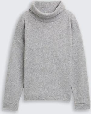 TOM TAILOR Damen Loose Fit Sweatshirt mit Rollkragen, bunt, Meliert, Gr. XXL