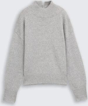 TOM TAILOR Damen Oversize Strickpullover mit Stehkragen, bunt, Meliert, Gr. M