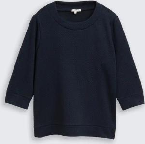 TOM TAILOR Damen Plus Size - Boxy Fit Sweatshirt, blau, Uni, Gr. 46