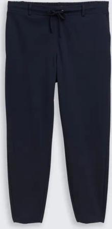 TOM TAILOR Damen Plus Size - Loose Fit Hose, blau, Uni, Gr. 48