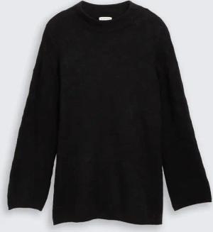 TOM TAILOR Damen Plus Size - Strickpullover mit Glitzer-Effekt, schwarz, Animalprint, Gr. 54